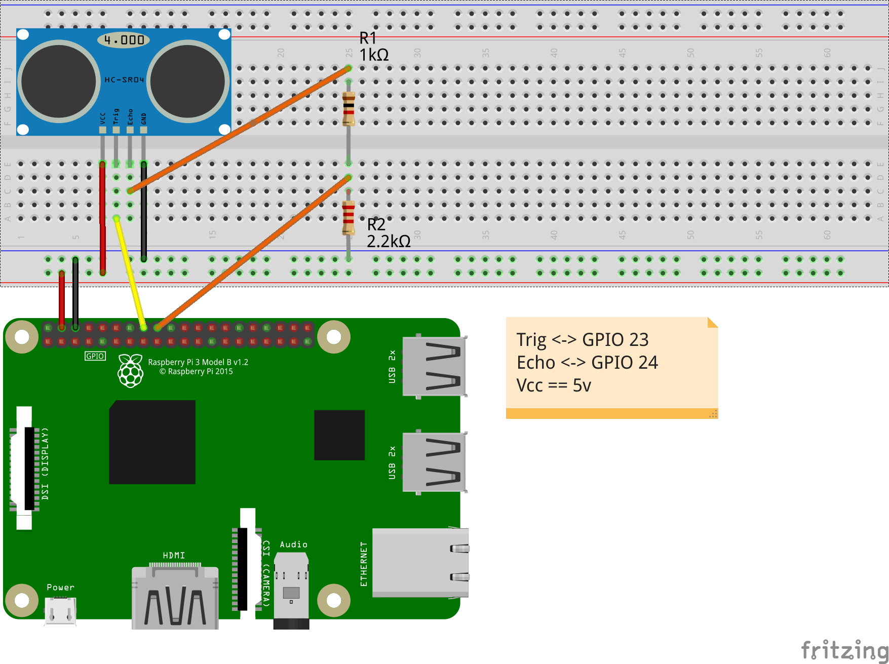 Rpihcsr04 Interface To The Hc Sr04 Ultrasonic Distance Measurement 2877